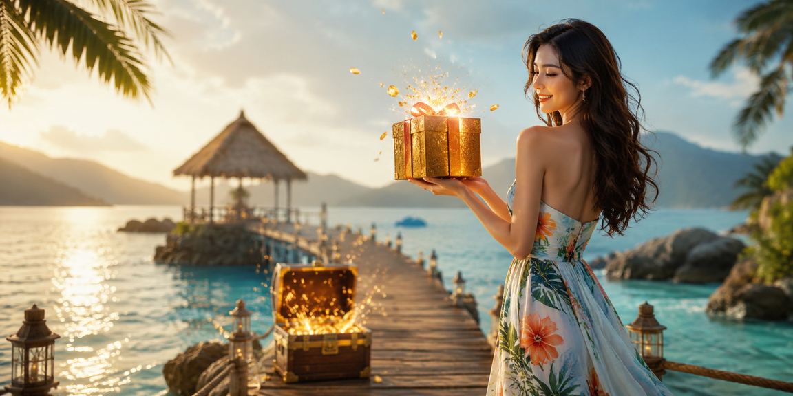 Người dùng tại khu resort Côn Đảo mở app cá cược và kiểm tra jackpot slots buổi tối