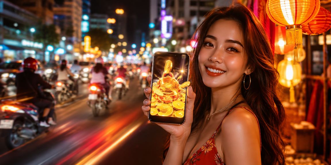 Màn hình đăng ký nhận thưởng chào mừng tại chợ đêm TP. Hồ Chí Minh