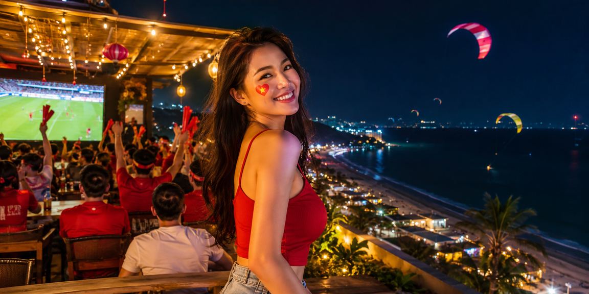 Người hâm mộ bóng đá tại Mũi Né xem ưu đãi cá cược trận đấu bên ly cà phê