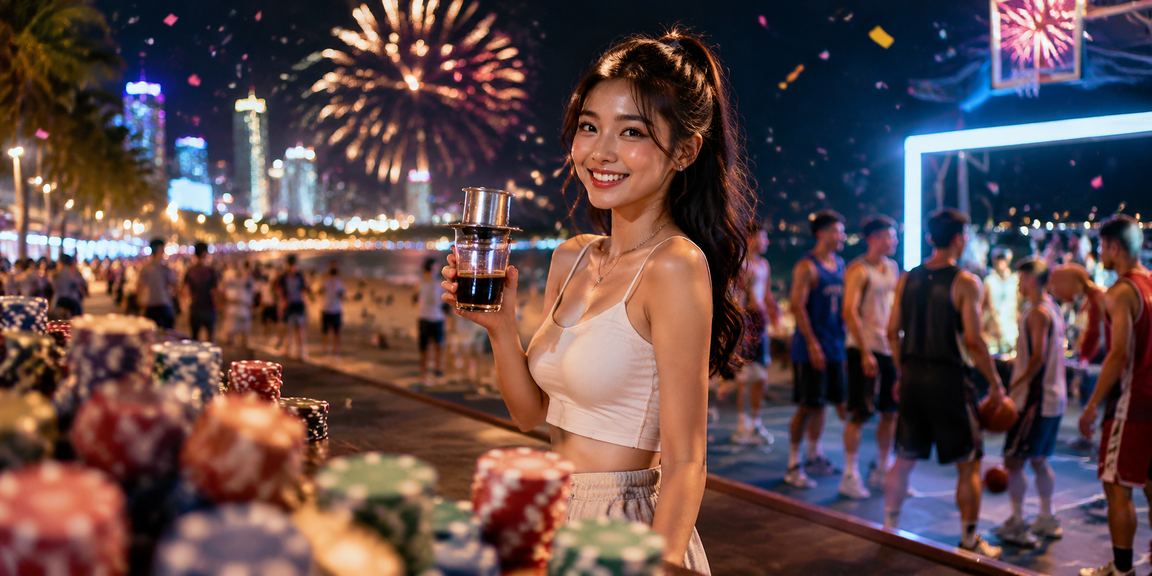 Người dùng tại Phan Thiết kiểm tra điều kiện khuyến mãi cá cược thể thao bên cà phê