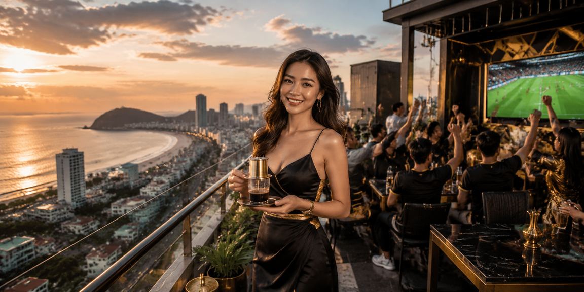 Người chơi tại Vũng Tàu xem kết quả xổ số trực tuyến bên ly cà phê buổi sáng